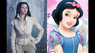 Once Upon A Time Characters And Their Respective Disney Counterparts (Once VS Disney 2)