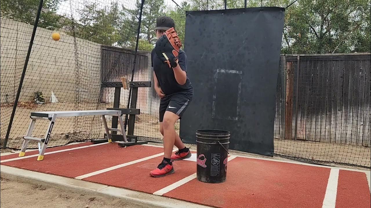 breaking in the new 1st base mitt. A2000 all day every day. YouTube