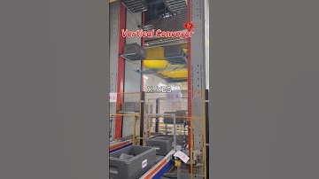 X-YES continues vertical conveyor #verticalconveyor #machine #materialhandling #factory #conveyor