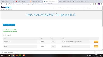 How to Connect Freenom Domain With Blogger blogs