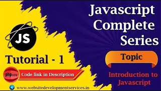 Javascript Class - 1 (Introduction) | phpecho