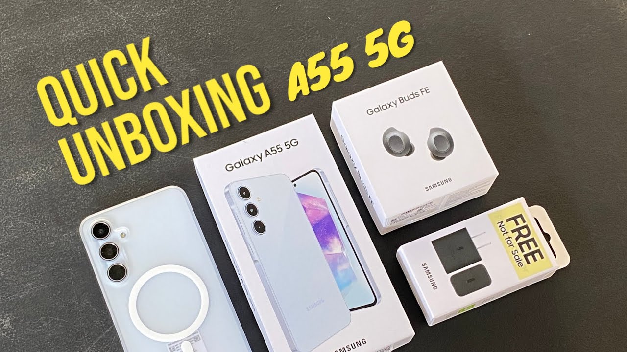 Samsung Galaxy A55 5G (Quick Unboxing) - YouTube