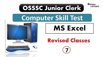 MS Excel -7  Revision Classes for OSSSC JC/JA || Computer Skill Test Exam.