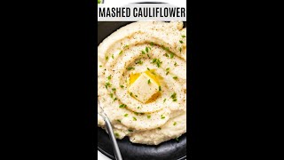 The Best Keto Mashed Cauliflower Recipe Ever #shorts screenshot 1
