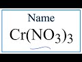 Ionic Charges and Nitrate Ions