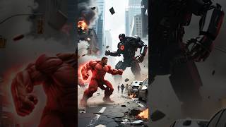 Red Hulk vs Killer Robot ⚡ Epic Battle for Survival😱 #shorts #aishorts #ytshorts #hulk #epicbattle