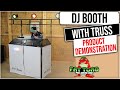 Table de cabine dj avec support en treillis dclairage de 8 pieds par fat toad  dmonstration de produit