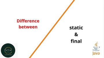 difference between static and final keyword in java | static vs final | Code eureka