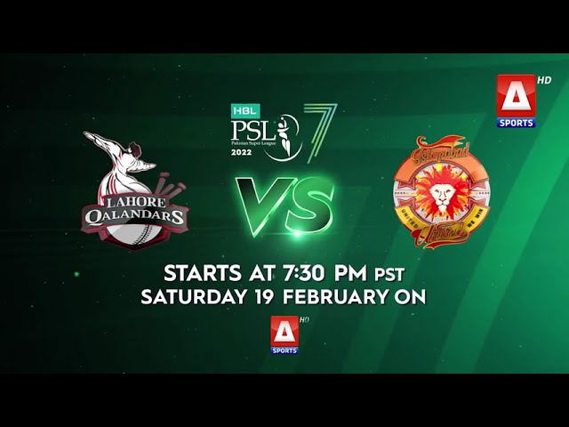 Lahore Qalandars vs Islamabad United - HBL PSL 7 - Live on @ASportspk