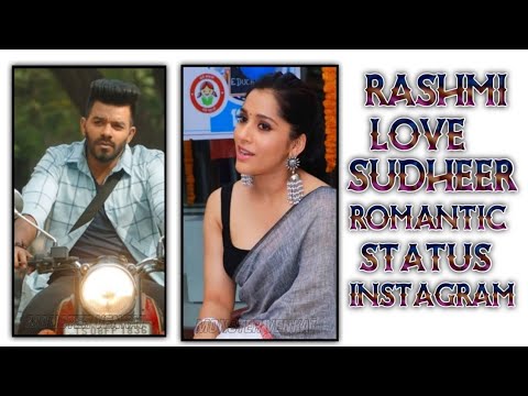 ||Rashmi Gautam||love Sudheer||beautiful status|| in||Instagram||