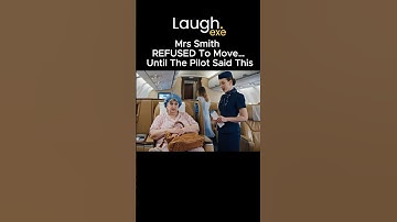 Mevrouw Smith zat in de eerste klas... De piloot heeft het meteen opgelost #grappig
