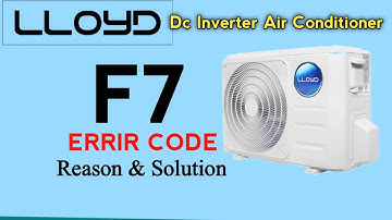 How do you fix F7 error in Lloyd AC? | F7 Error In Air Conditioner | What does F7 code mean?