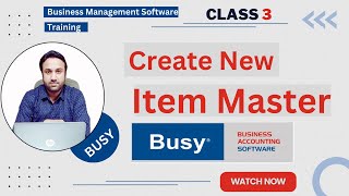 How To Create Item Master In Busy Software | Creating New Item screenshot 5