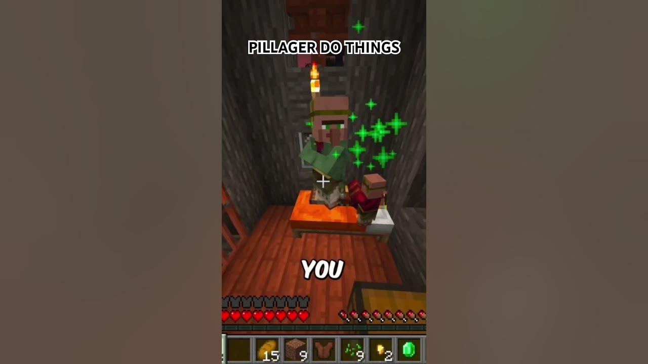 Pillager do things🫣 minecraftmemes minecraftvillagers YouTube