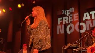 The Weather Station performs Parking Lot at WXPN Free at Noon show World Cafe Live Philly on 4/4/25.