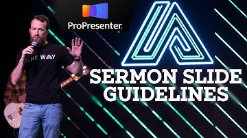 LIVE STREAMING 🔴 Design GUIDELINES for BETTER Sermon Slides | ProPresenter 7