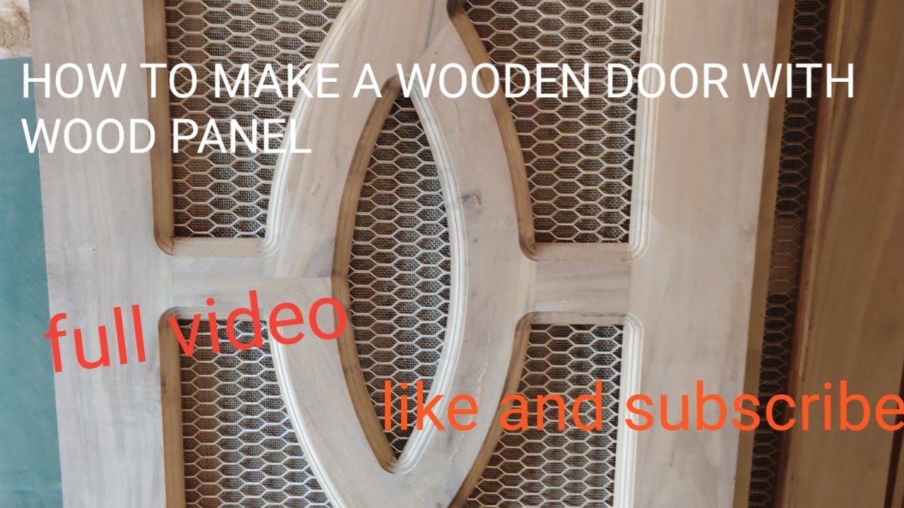 How to make wooden door🚪 with wood panel solid wood panel door l main ...