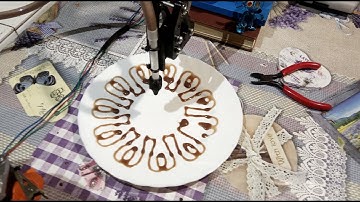 Robot as cake decorator, self made