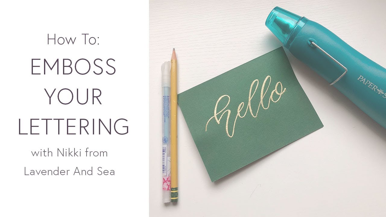 DIY Emboss Your Lettering! YouTube