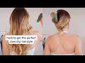 Hack for the perfect claw clip hairstyle