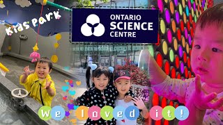 Ontario Science Centre tour with kids and toddler  Kidspark, craft, handson experiments, and more