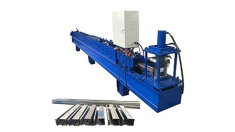 Shutter door side guide rail roll forming machine | rolling shutter guide rail machine for Malaysia