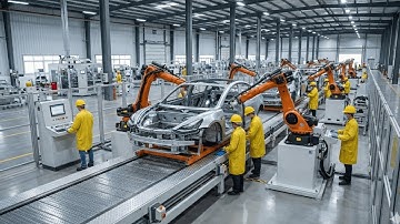 Inside the Tesla Factory — How Electric Cars Are Made Using Robotics (Full Process)