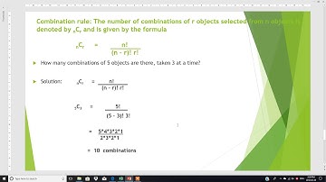Statistics: How to calculate combination using Microsoft Excel in English Saima Academy