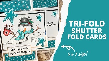2 WAY | Tri-Fold Shutter Fold Cards