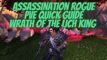Assassination Rogue PVE Quick Guide Wrath of the Lich King (Build,Glyphs,Stats Priority, Rotation)