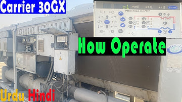 How to operate carrier 30GX chiller #carrier #chiller #hvac #operater #hvaclife #control #cool #how