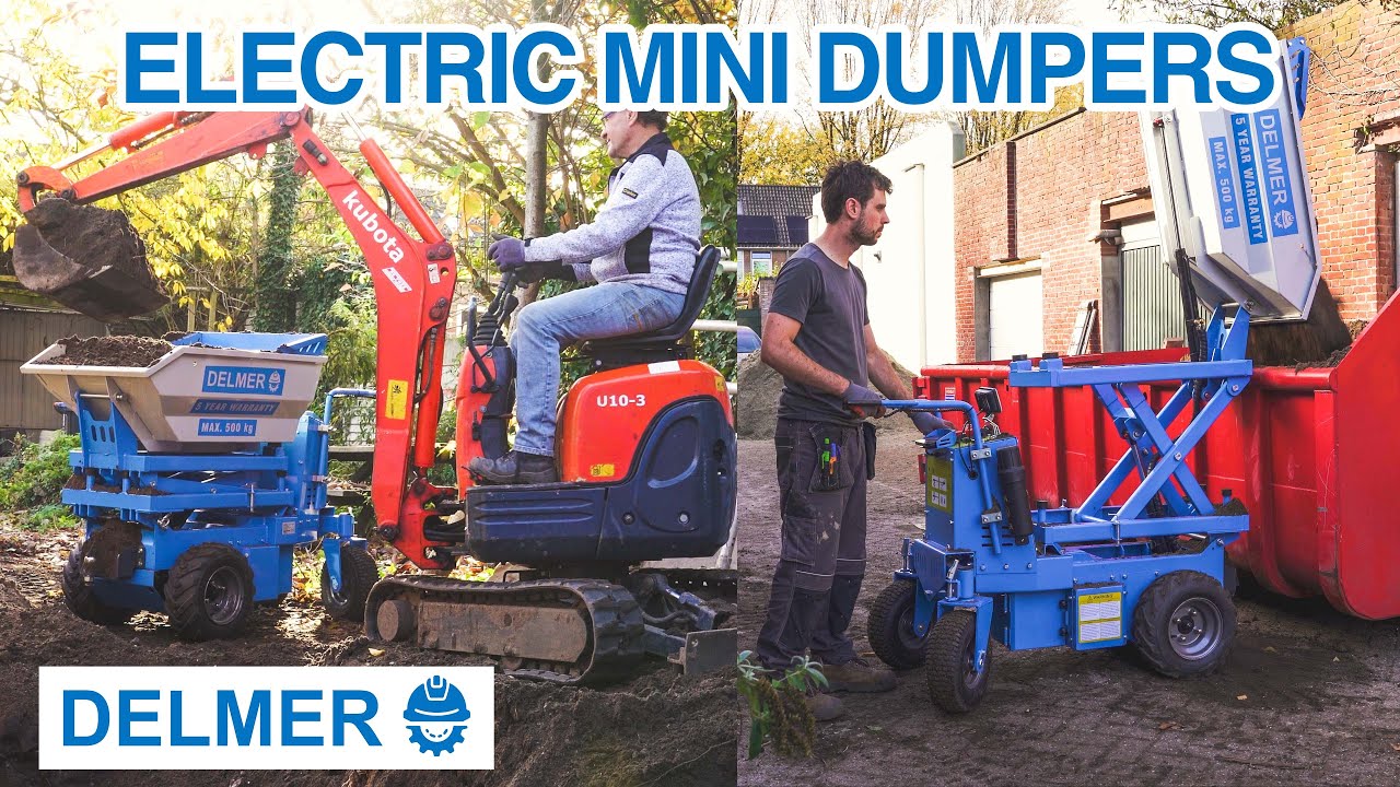 Delmer Electric Mini Dumpers | Compact Power | 5-Year Warranty