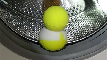 Experiment, test - Bath Bomb in a Washing Machine - yellow water, everywhere fresh air #111