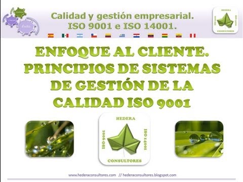 Enfoque al cliente. Principios de gestión de la calidad ISO 9001 Enfoque al cliente: clave para la calidad ISO 9001