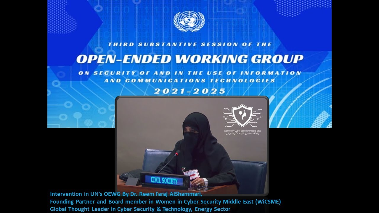 The 1st Ever Women in Cyber Group Intervention United Nations OEWG