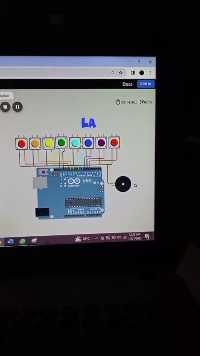 SIMULASI MINI PIANO ARDUINO UNO MEMAKAI WOKWI - YouTube