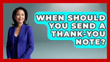 When Should You Send A Thank-You Note? - Job Success Network
