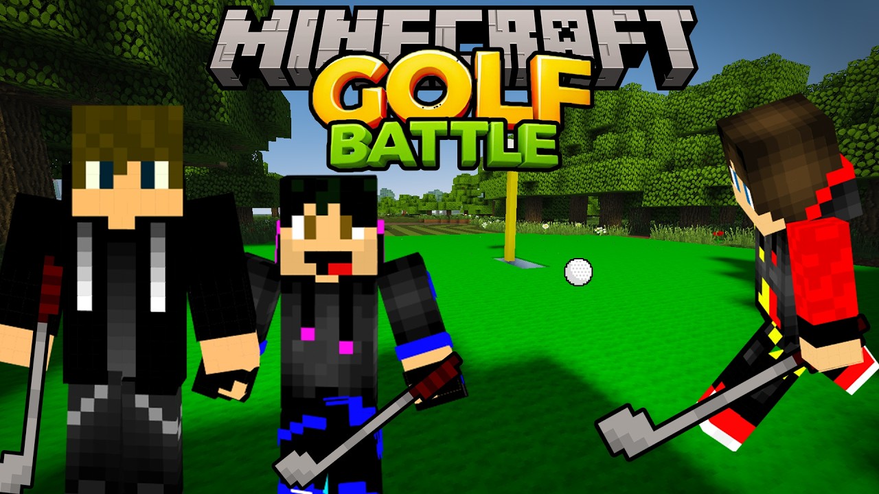 TREFA DO ČIERNEHO! MINECRAFT-GOLF BATTLE @Komo4321 @zorro-tutanchamon