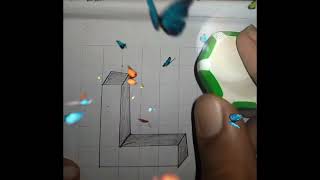 3D Letter  L Drawing  | Easy  creative Letter ing           Ideas