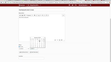 Creating Calendar Content in D2L