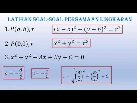 Pembahasan Mudah Soal Soal Persamaan Lingkaran Matematika Peminatan Sma Kelas Xi Semester 2 Youtube