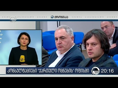 კონსულტაციები ქართული ოცნების ოფისში