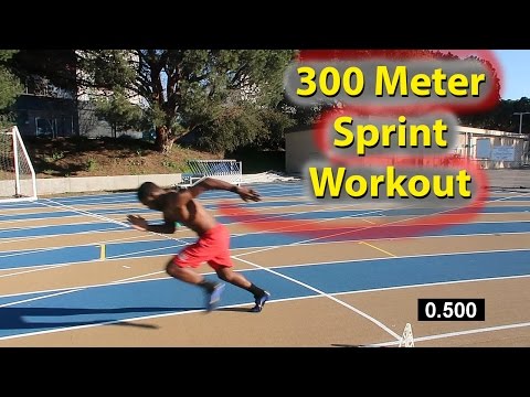 How to Run Faster 300 Meter Dash Sprint Workout!