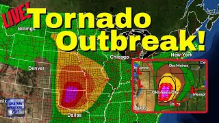 LIVE: This is Dangerous!  Tornado Outbreak Forecasted! 5624