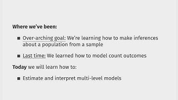 Week 11, Lecture 21, Part 1: Introduction to Generalized Linear Mixed Models