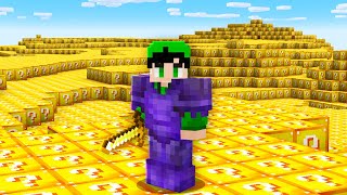 MINECRAFT MAS O MUNDO É FEITO DE LUCKY BLOCK (ZEREI)