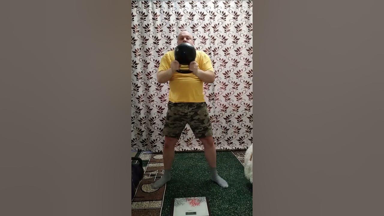 Французский жим гири