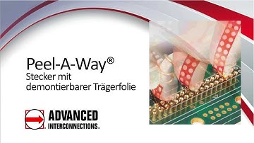 Peel-A-Way® Removable Terminal Carriers - Advanced Interconnections [German Distr.: RTS connect]