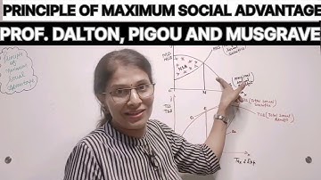 PRINCIPLE OF MAXIMUM SOCIAL ADVANTAGE | DALTON | PIGOU | MUSGRAVE | EKM |