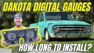 Old Truck restoration project  | Installing Dakota Digital Gauges